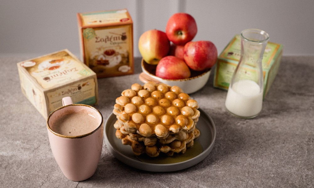 Vegan Apple Honey Waffles